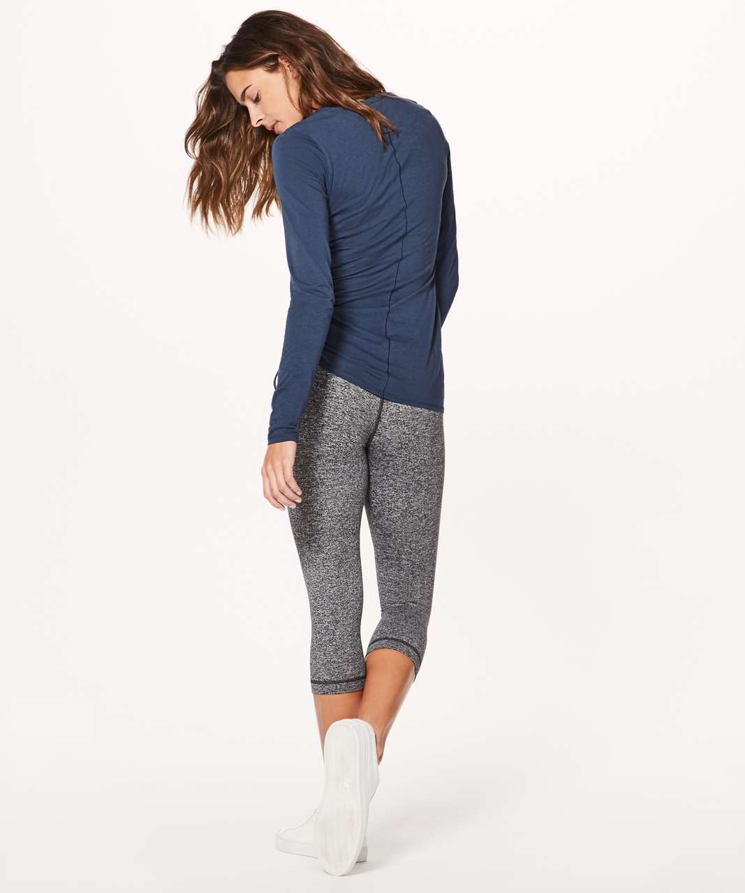 Lululemon Cinch It Long Sleeve - Mineral Blue - lulu fanatics