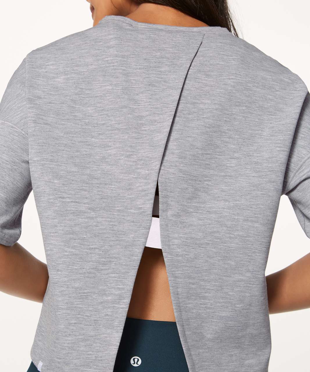 Lululemon Minimal Short Sleeve - Heathered Power Grey