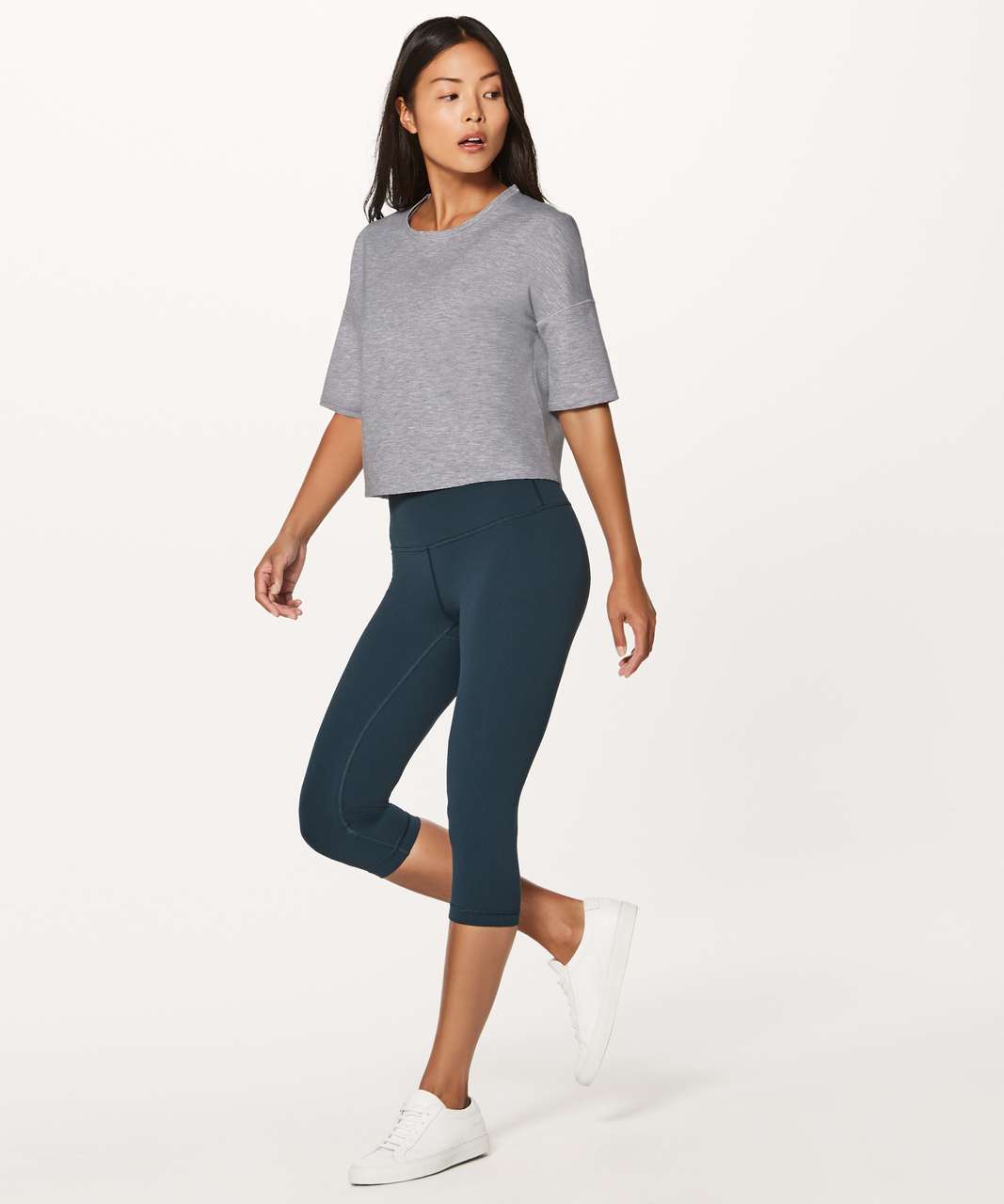 Lululemon Minimal Short Sleeve - Heathered Power Grey