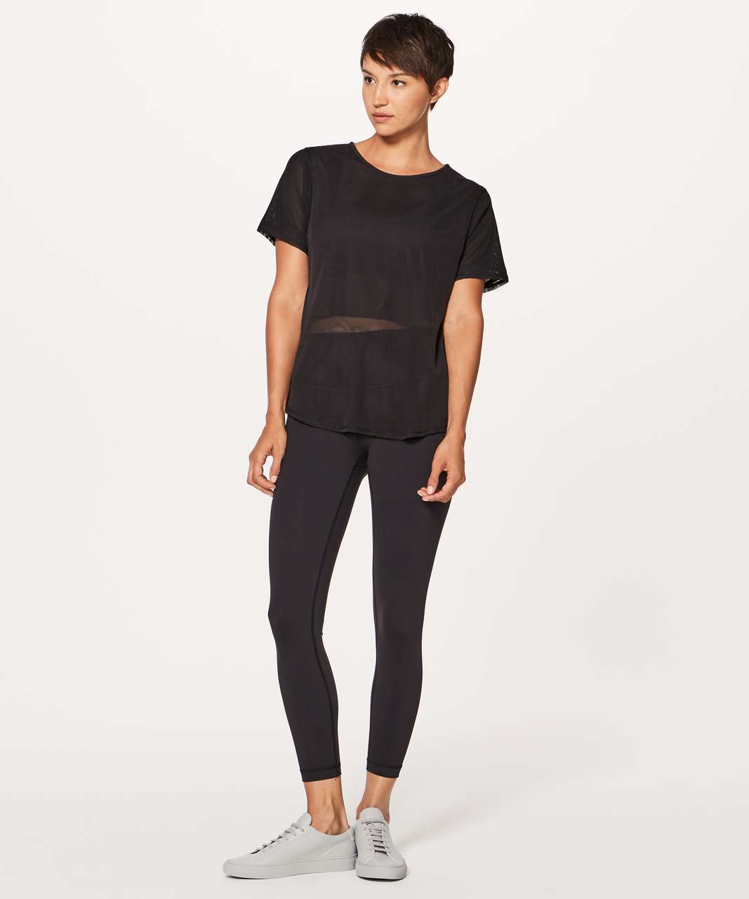 Mesh Flow Tee - Black