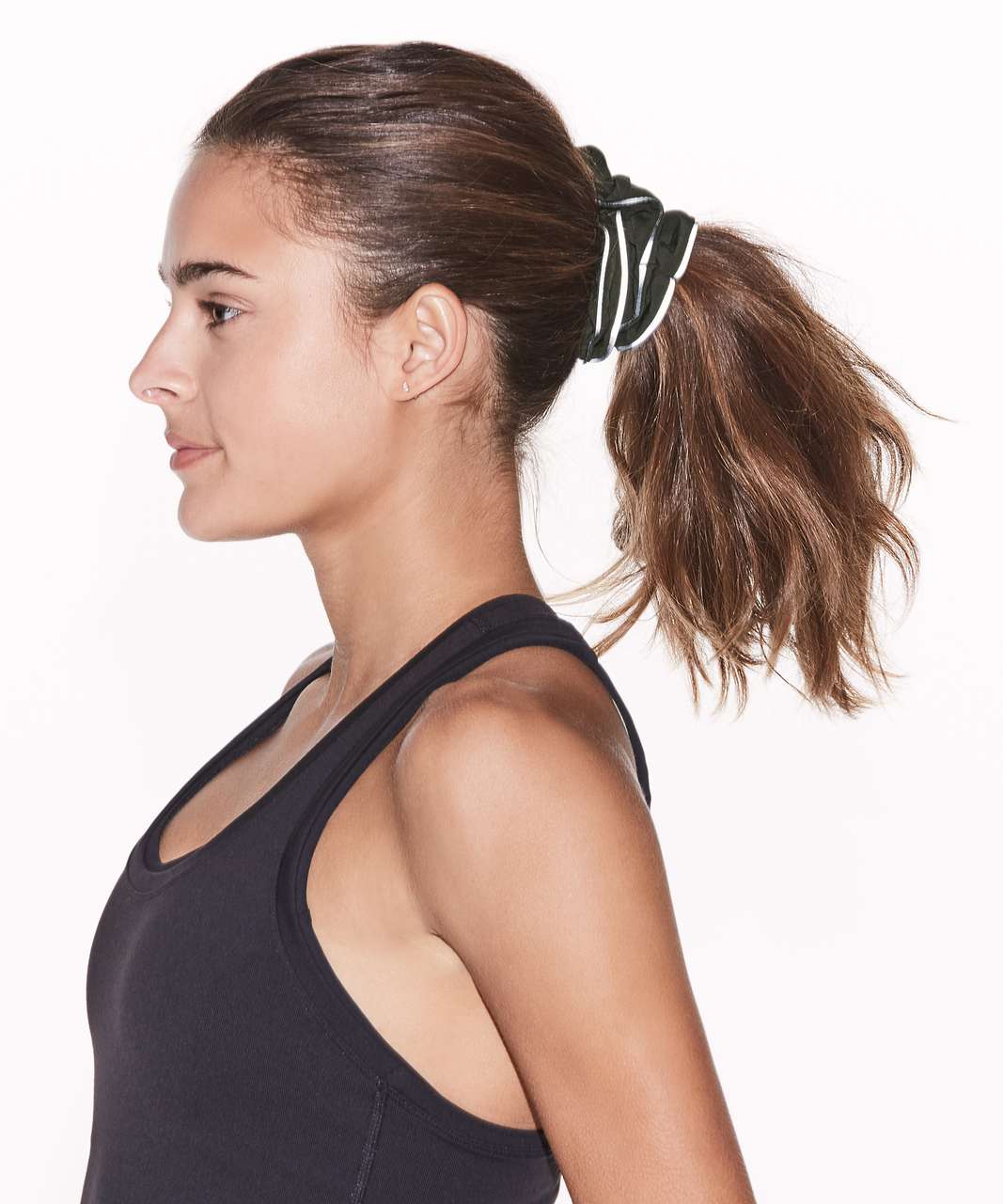 Lululemon Light Locks Scrunchie - Dark Olive