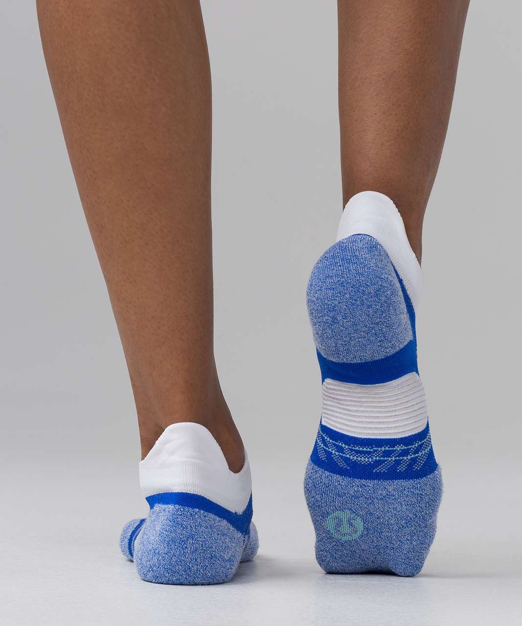 Lululemon Speed Sock (Silver *SeaWheeze) - Cerulean Blue / Jet Stream / Hi-def Cyan