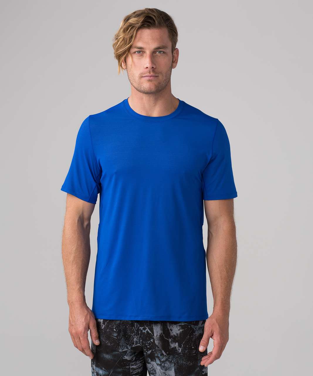 Lululemon Pack N Dash Short Sleeve (SeaWheeze) - Jet Stream