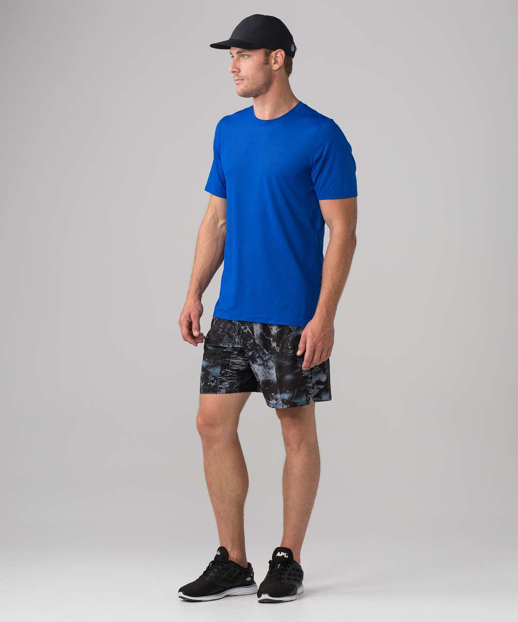 Lululemon Pack N Dash Short Sleeve (SeaWheeze) - Jet Stream