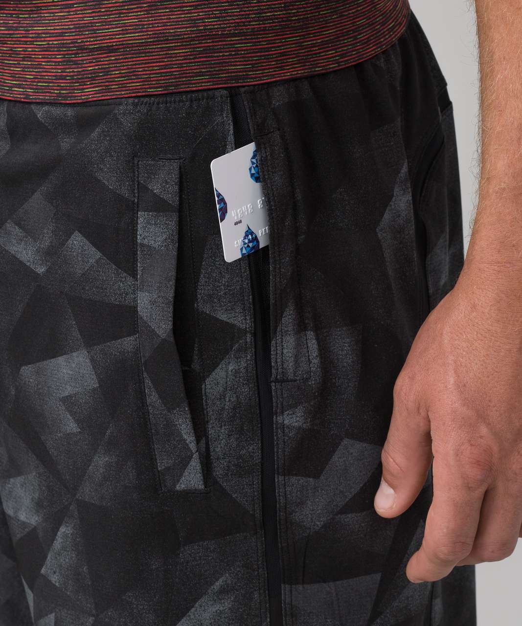 Lululemon Pace Breaker Short (SeaWheeze) - Op Art Foghorn Black / Black