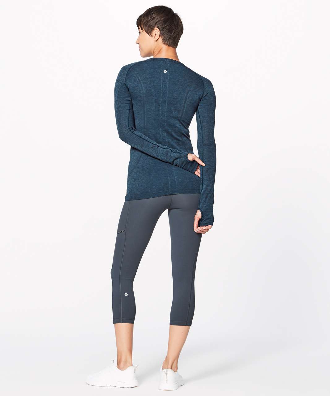 Lululemon Swiftly Tech Long Sleeve Crew - Night Tide / Black