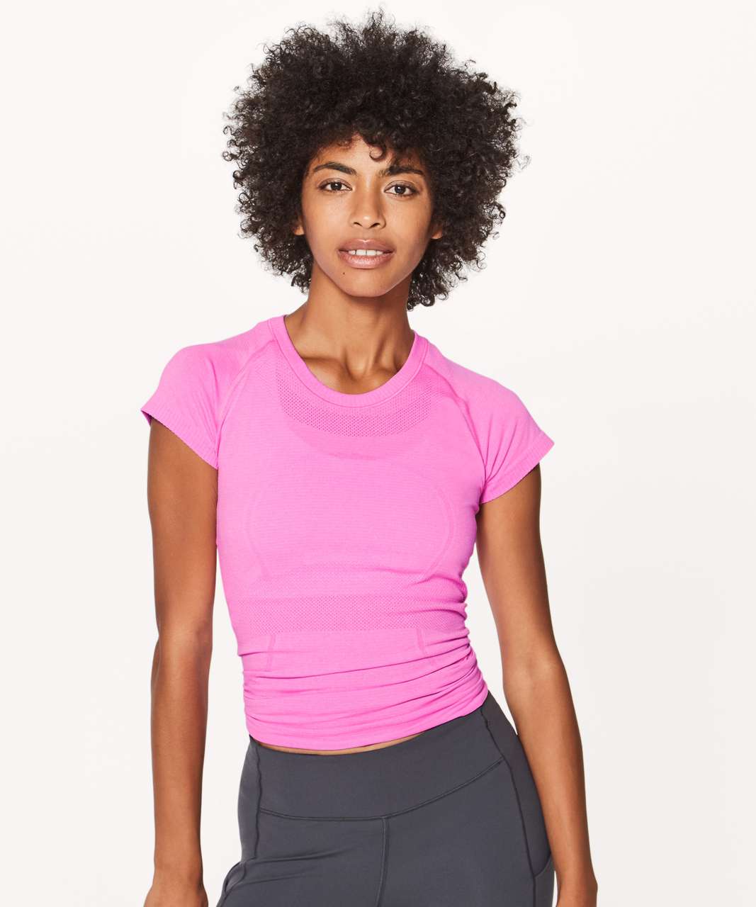 Lululemon Swiftly Tech Short Sleeve Crew - Pow Pink Light / White