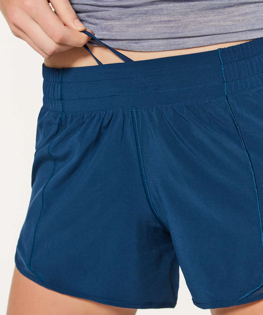 Lululemon Hotty Hot Short II (Long 4) - Night Tide - lulu fanatics