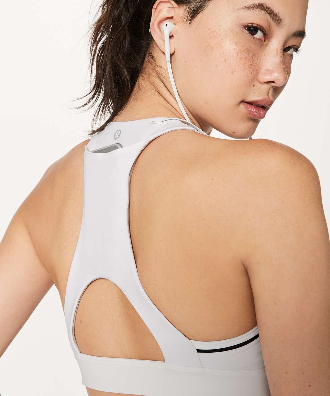 Lululemon Pace Perfect Bra (Storage) - White / Black