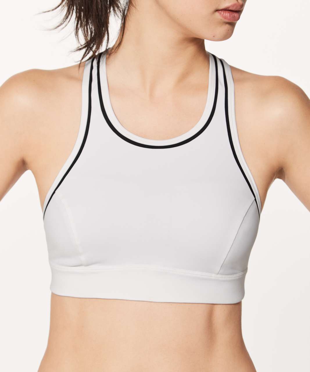 Lululemon Pace Perfect Bra (Storage) - White / Black