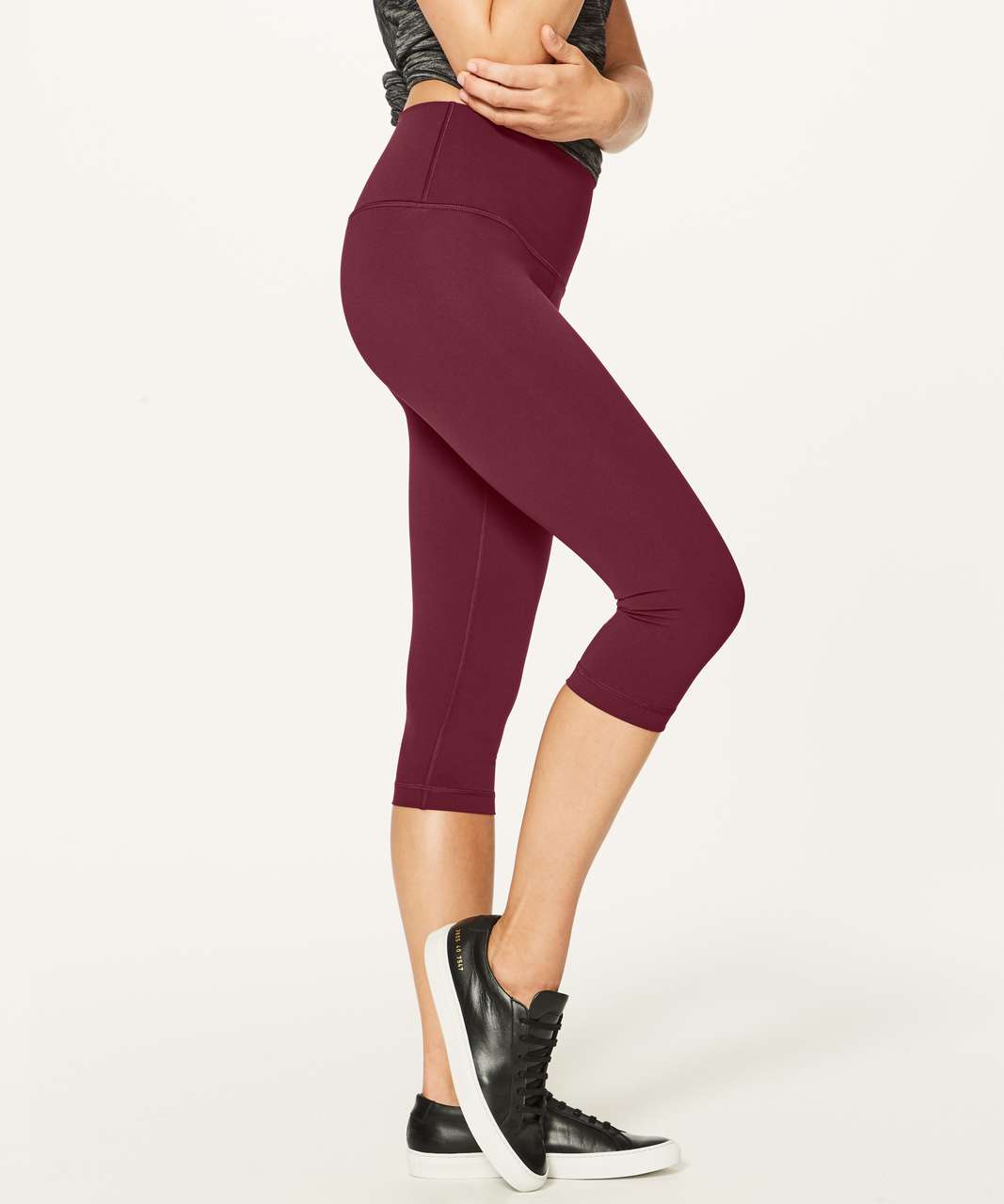 Lululemon Wunder Under Hi-Rise 1/2 Tight *Full-On Luxtreme 17" - Deep Rouge