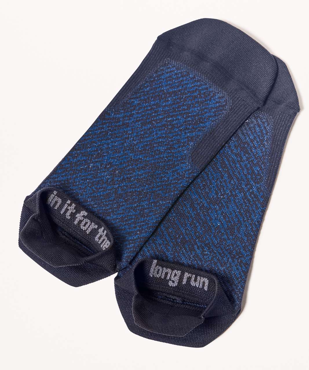 Lululemon Light Speed Sock (Silver) - Midnight Navy / Dark Royal