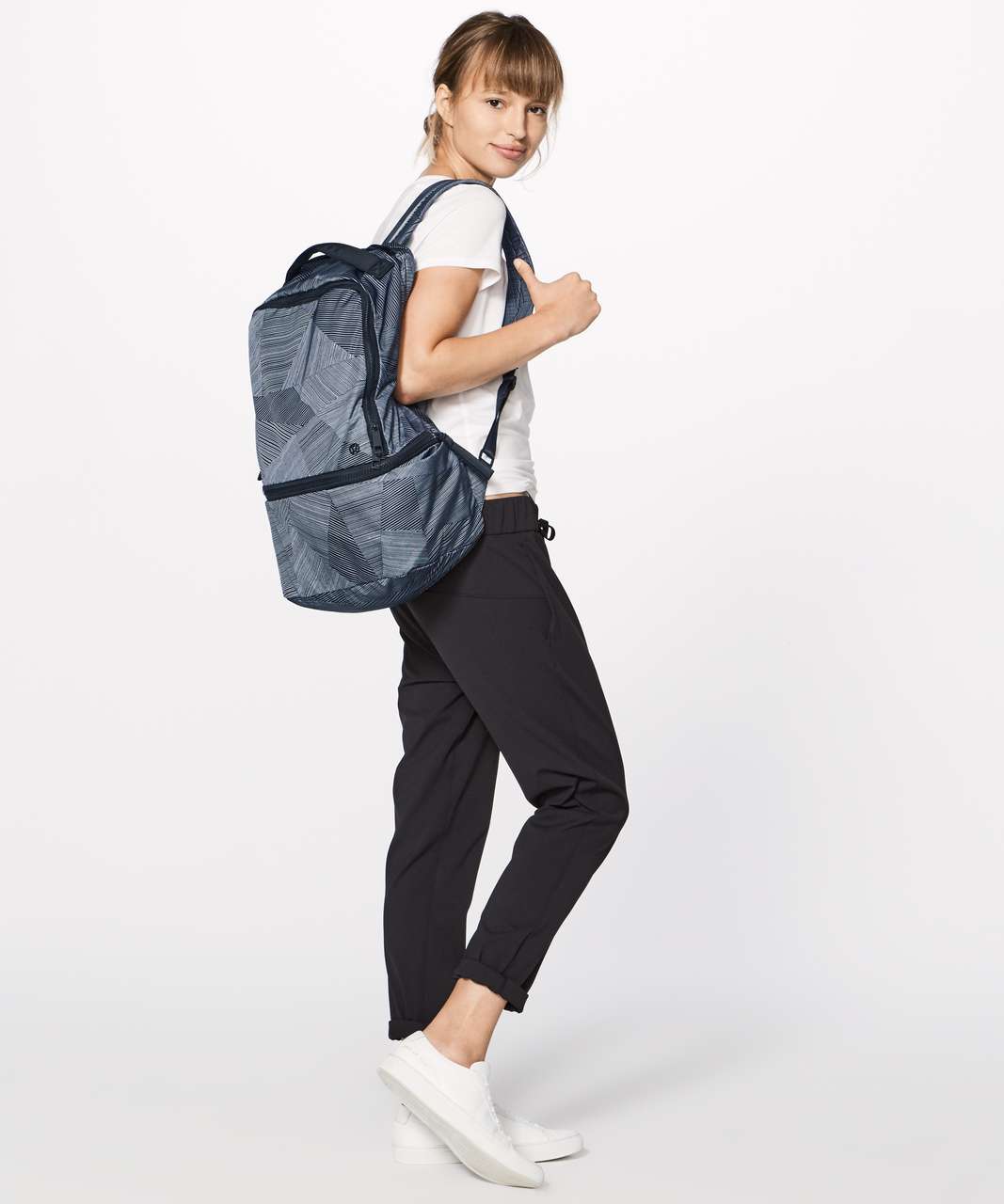 Lululemon Go Lightly Backpack (Large 24L) - Etch Maxi Ice Grey Black