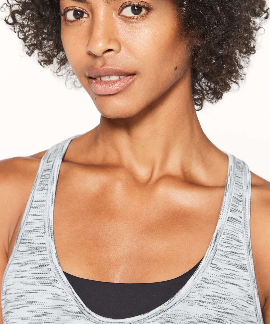 Lululemon Our Sport Tank - Tiger Space Dye Black White - lulu fanatics