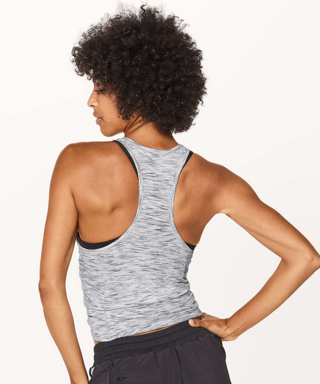 Lululemon Our Sport Tank - Tiger Space Dye Black White