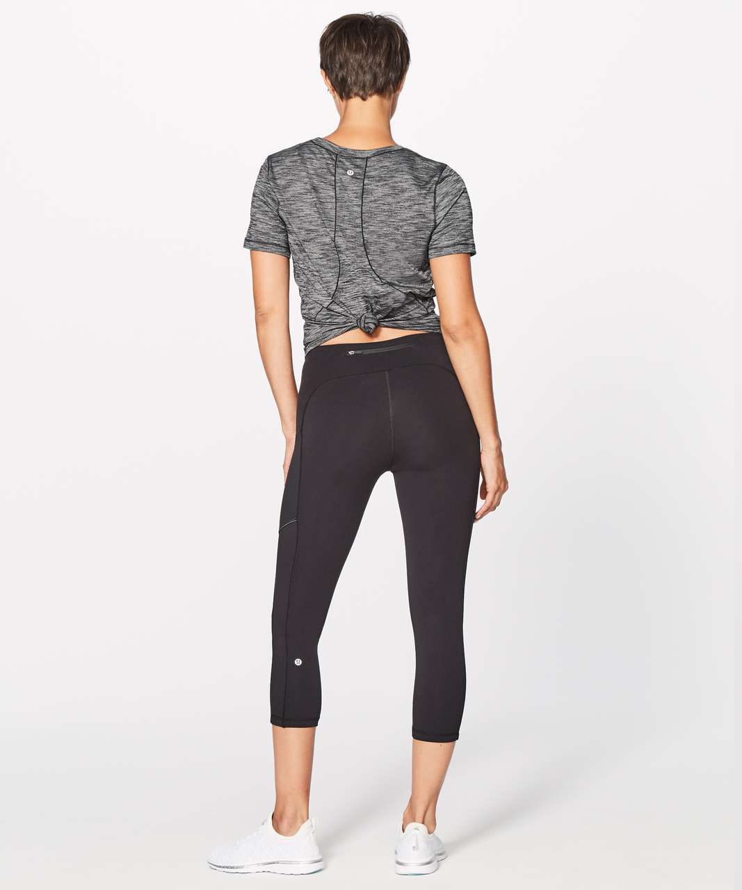 Lululemon Speed Up Crop (21) - Black - lulu fanatics