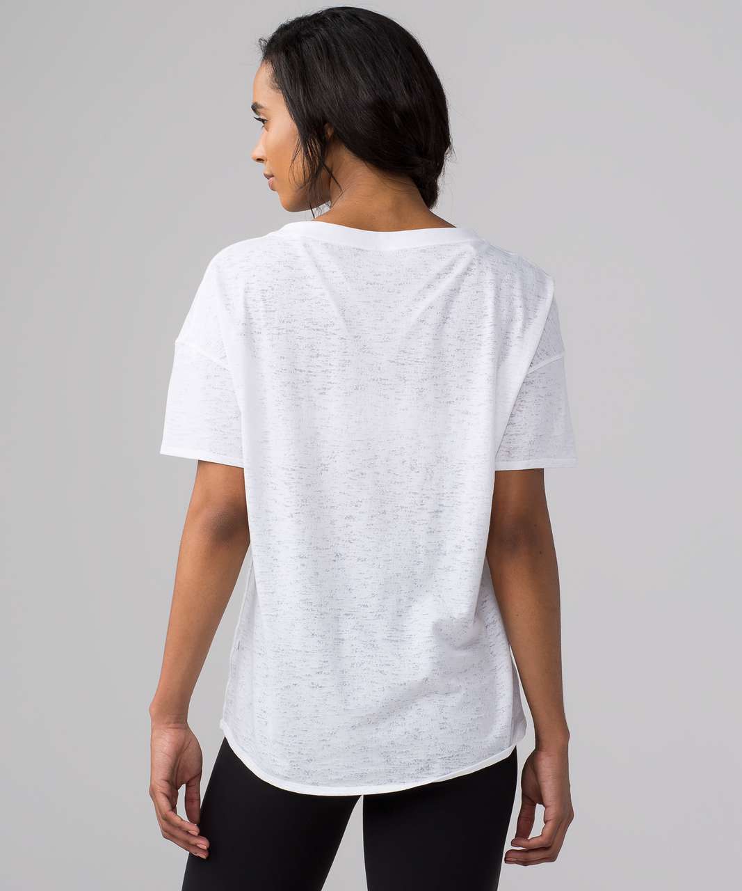 lululemon athletica, Tops, Lululemon Womens Lightest Oversized Expression  T Shirt White Size