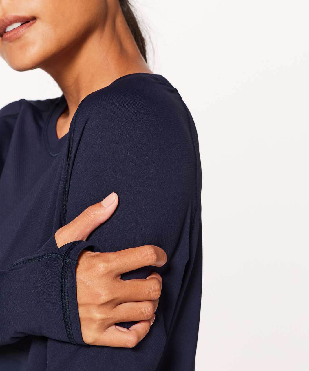 Lululemon Final Lap Long Sleeve - Midnight Navy - lulu fanatics