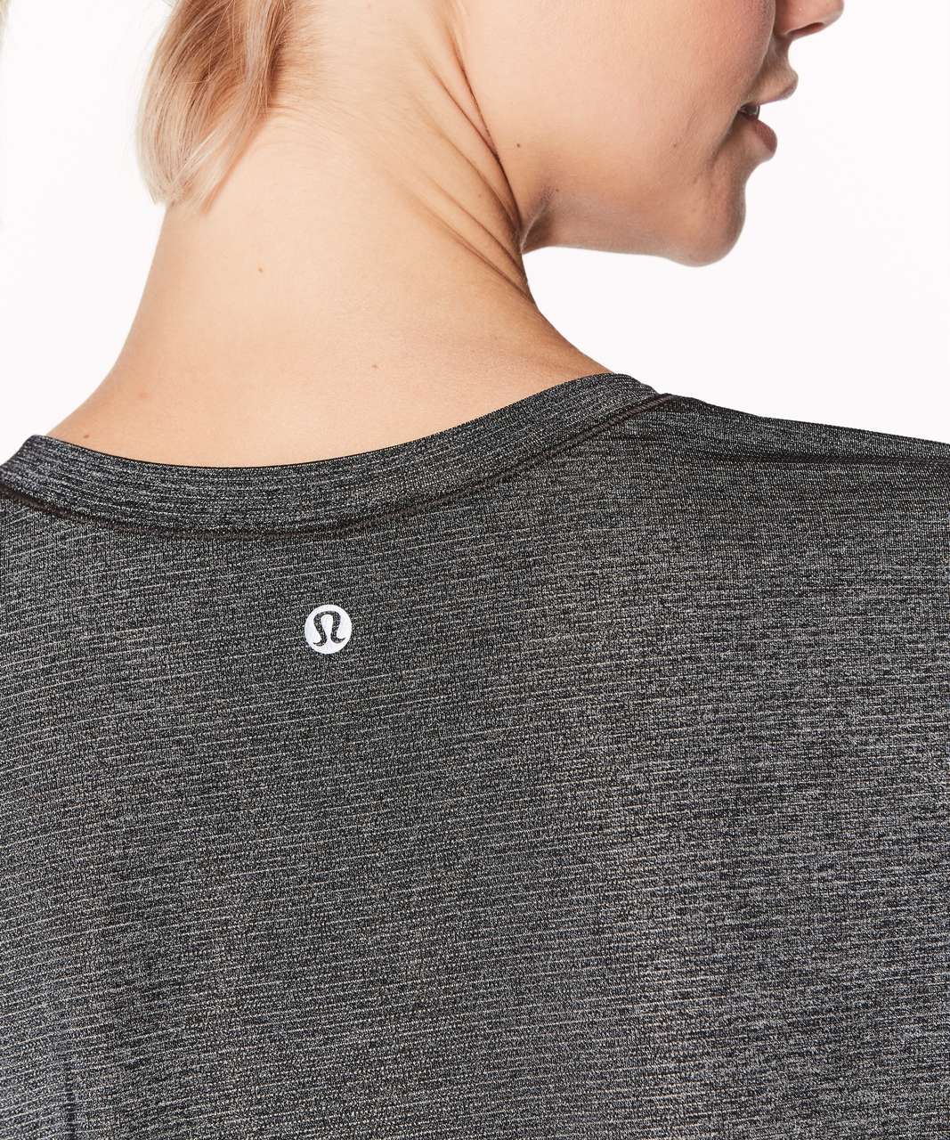 Lululemon Run The Day Short Sleeve - Heathered Black