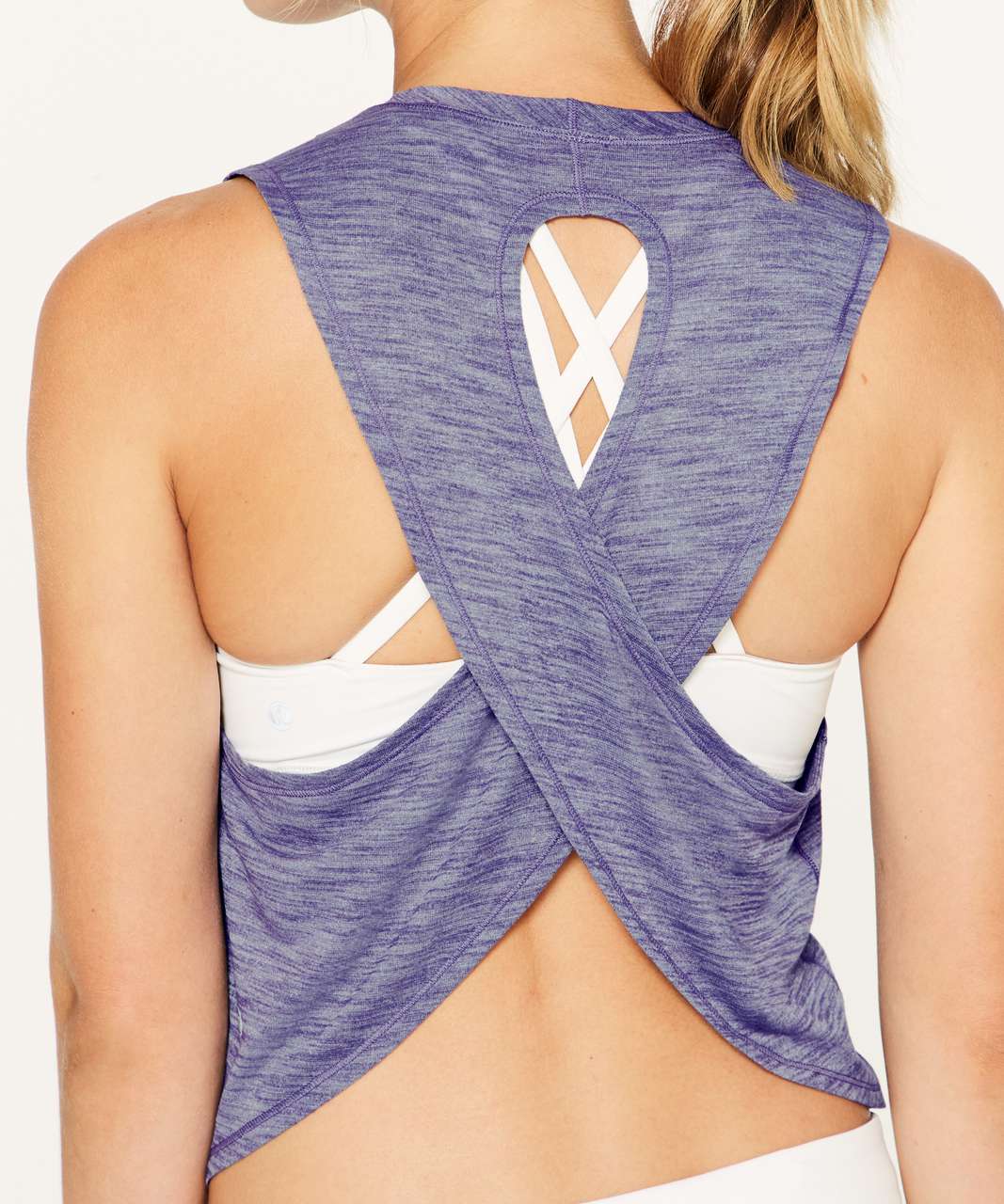 Lululemon Fast As Light Muscle Tank - Heathered Viola