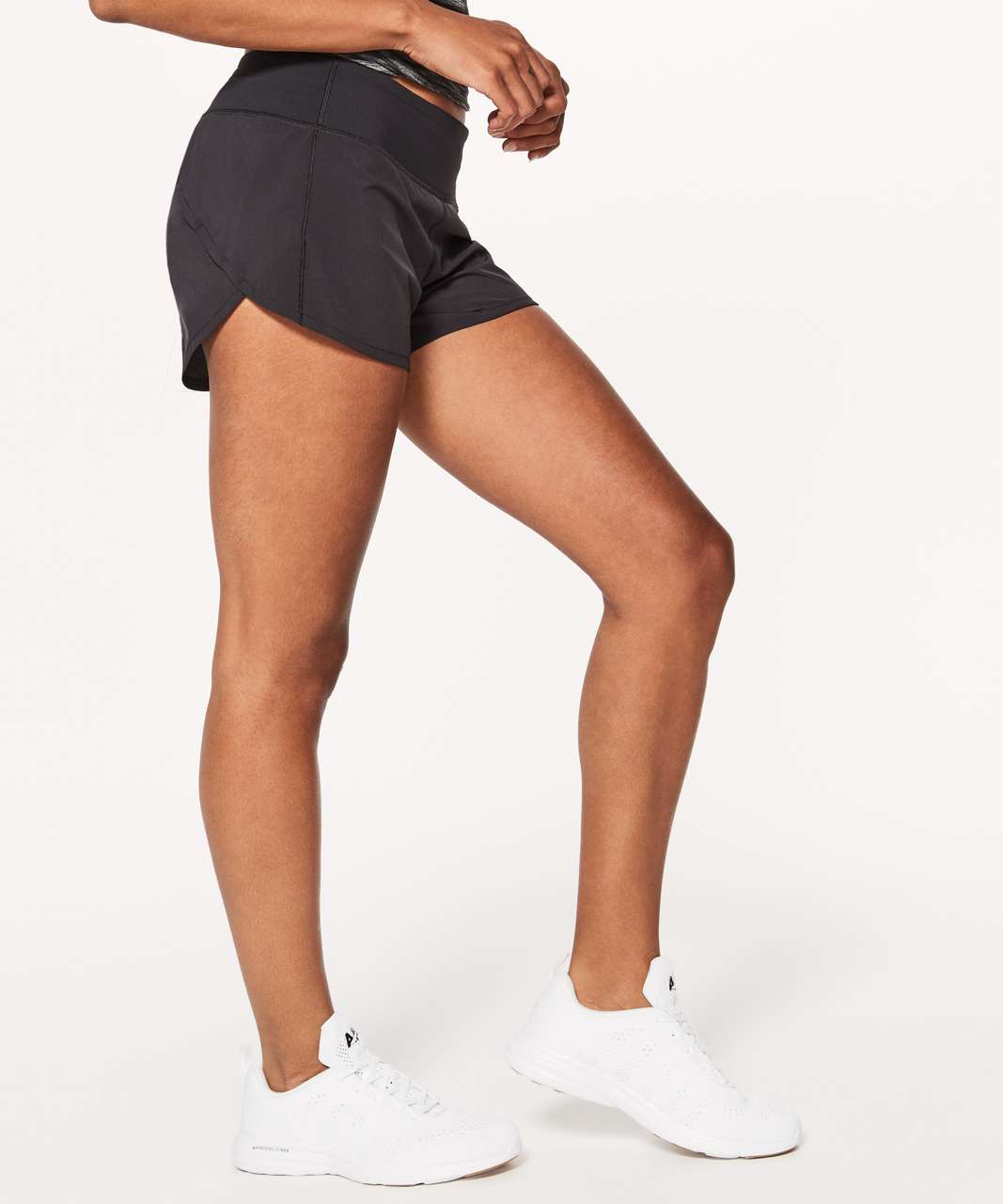 Lululemon Speed Up Short *Long 4 - Black (First Release) - lulu fanatics