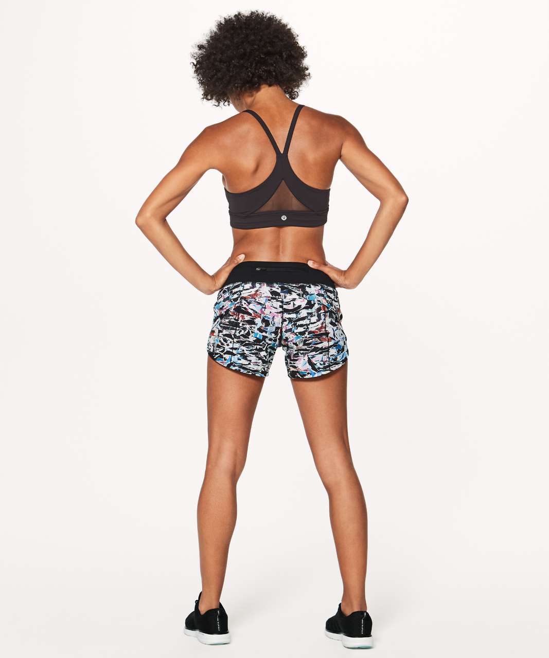 Lululemon Speed Up Short (Long 4") - Culture Clash Multi Black / Black