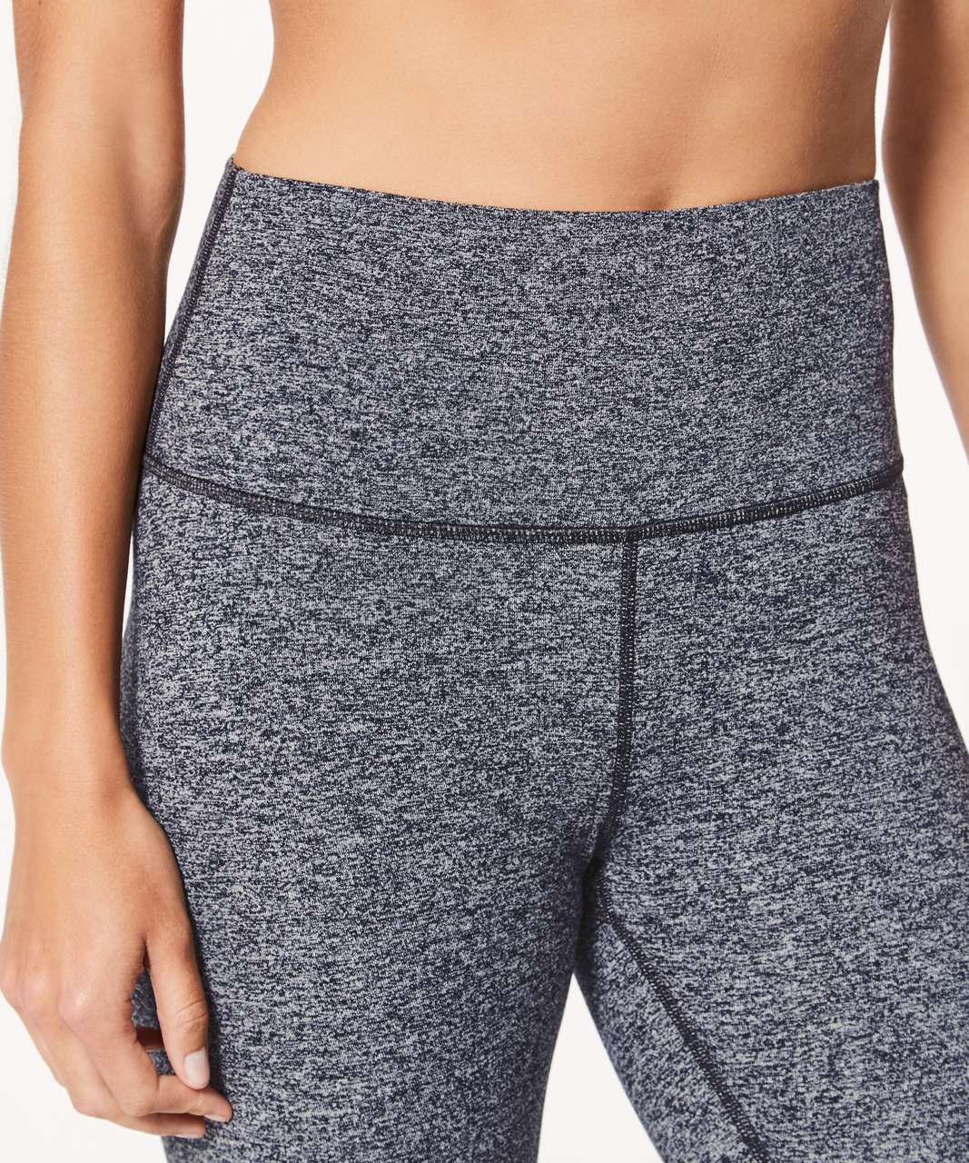 Lululemon Wunder Under Hi-Rise 1/2 Tight *17 - Heathered Black - lulu  fanatics