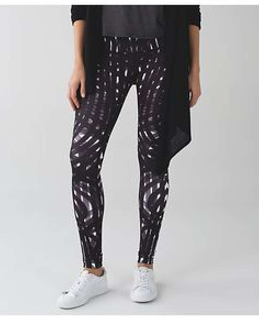 Lululemon Wunder Under Pant III - Line Up White Black - lulu fanatics