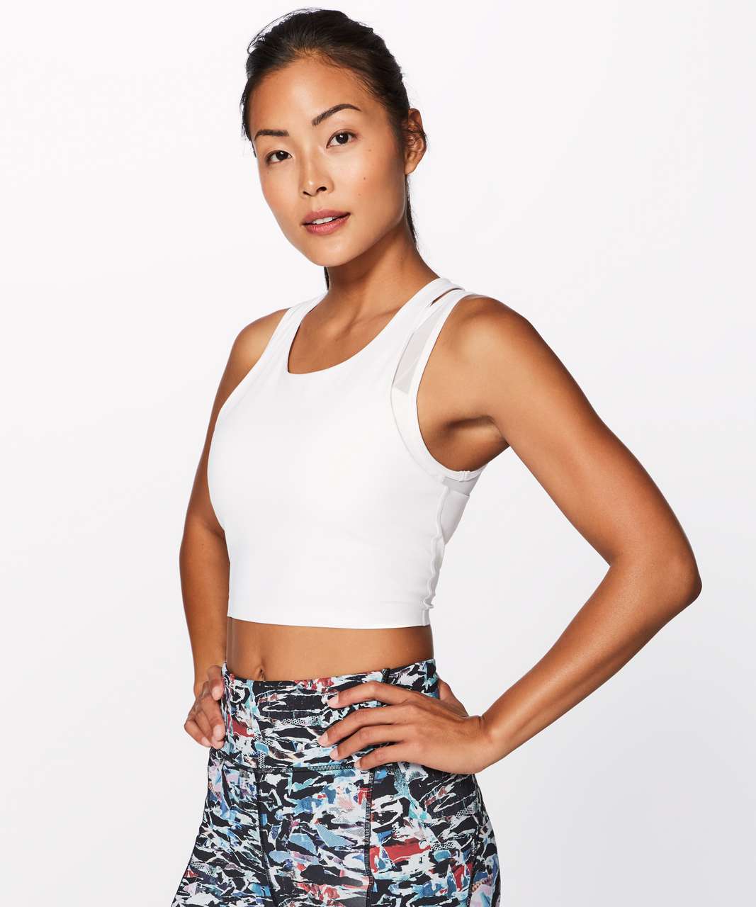 Lululemon Break Free Tank *Nulux Medium Support For B/C Cup - White