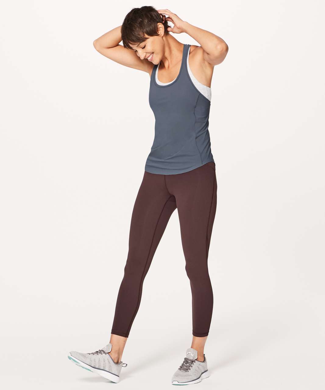 Lululemon Shine & Stride Tank - Dark Cast