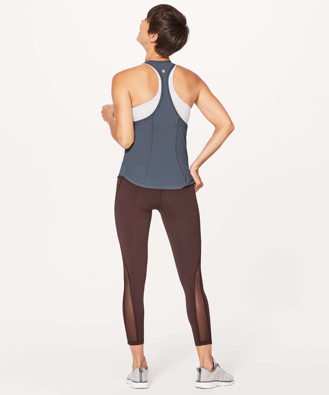 Lululemon Shine & Stride Tank - Dark Cast