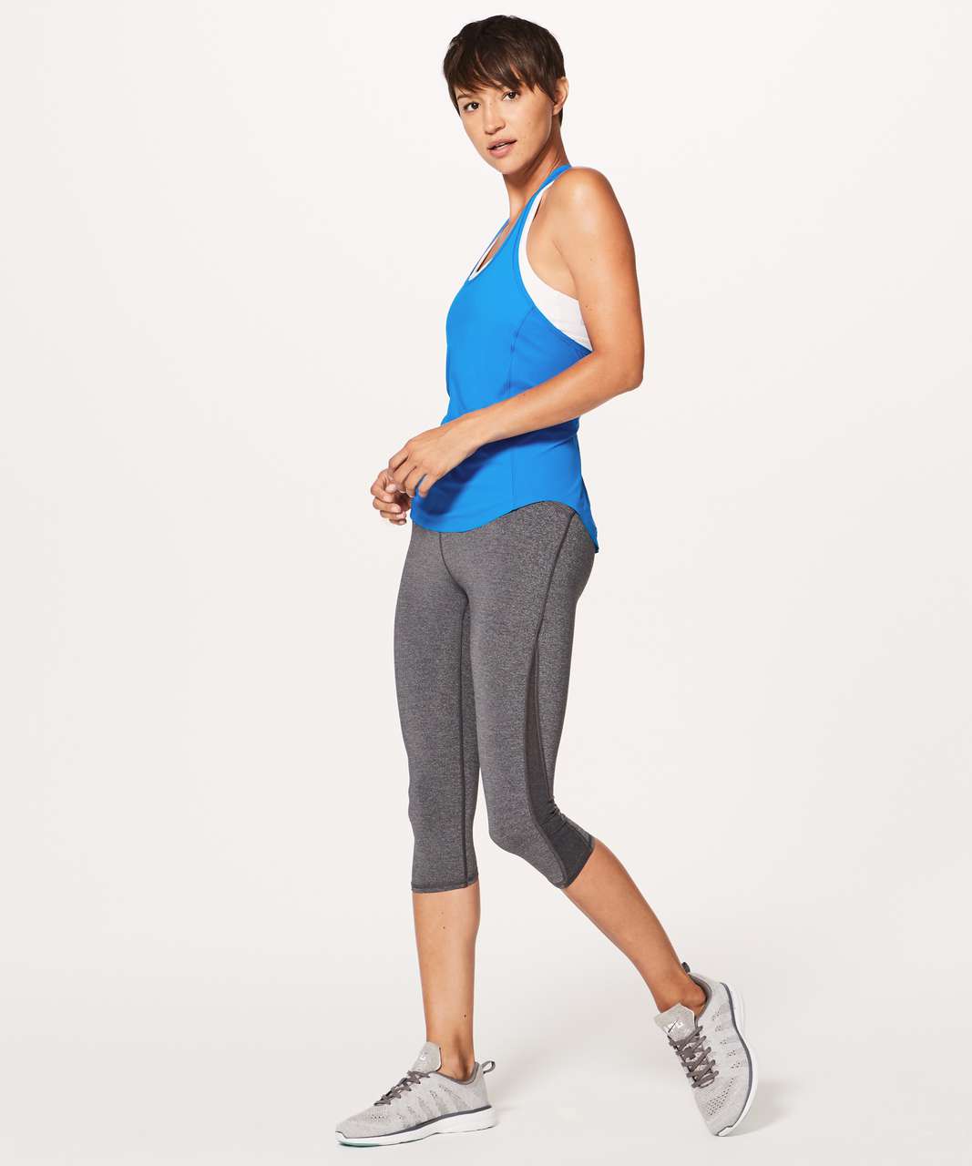 Lululemon Shine & Stride Tank - Amalfi Blue