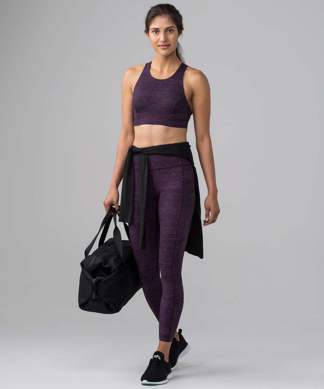 Lululemon Fast & Free 7/8 Tight II (Nulux 25") - Salt Dark Mystic Black