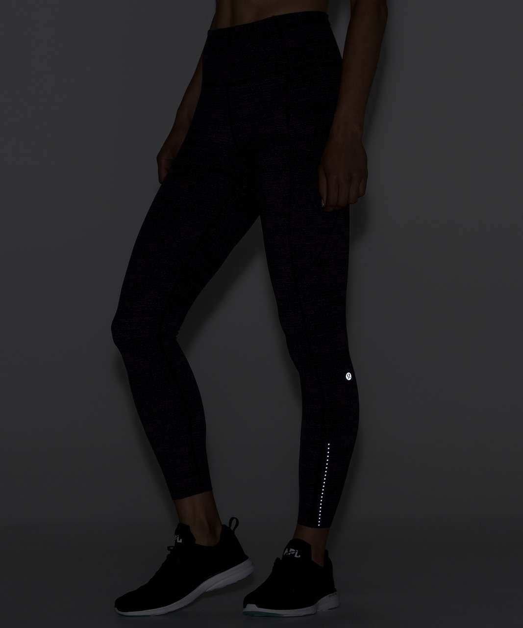 Lululemon Fast & Free 7/8 Tight II (Nulux 25") - Salt Dark Mystic Black