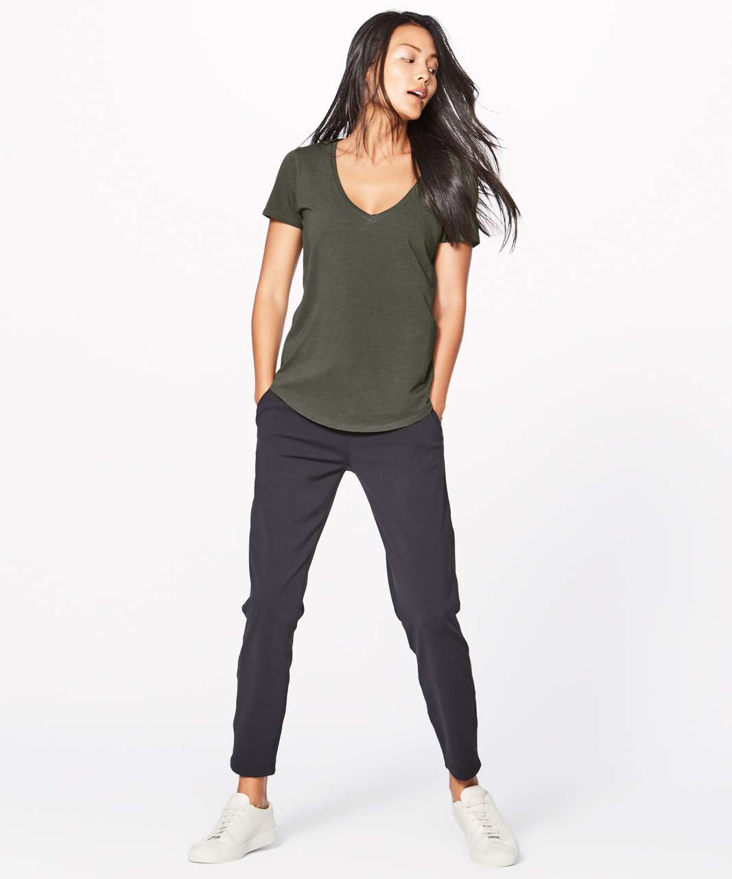 Lululemon Love Tee V - Dark Olive (First Release)