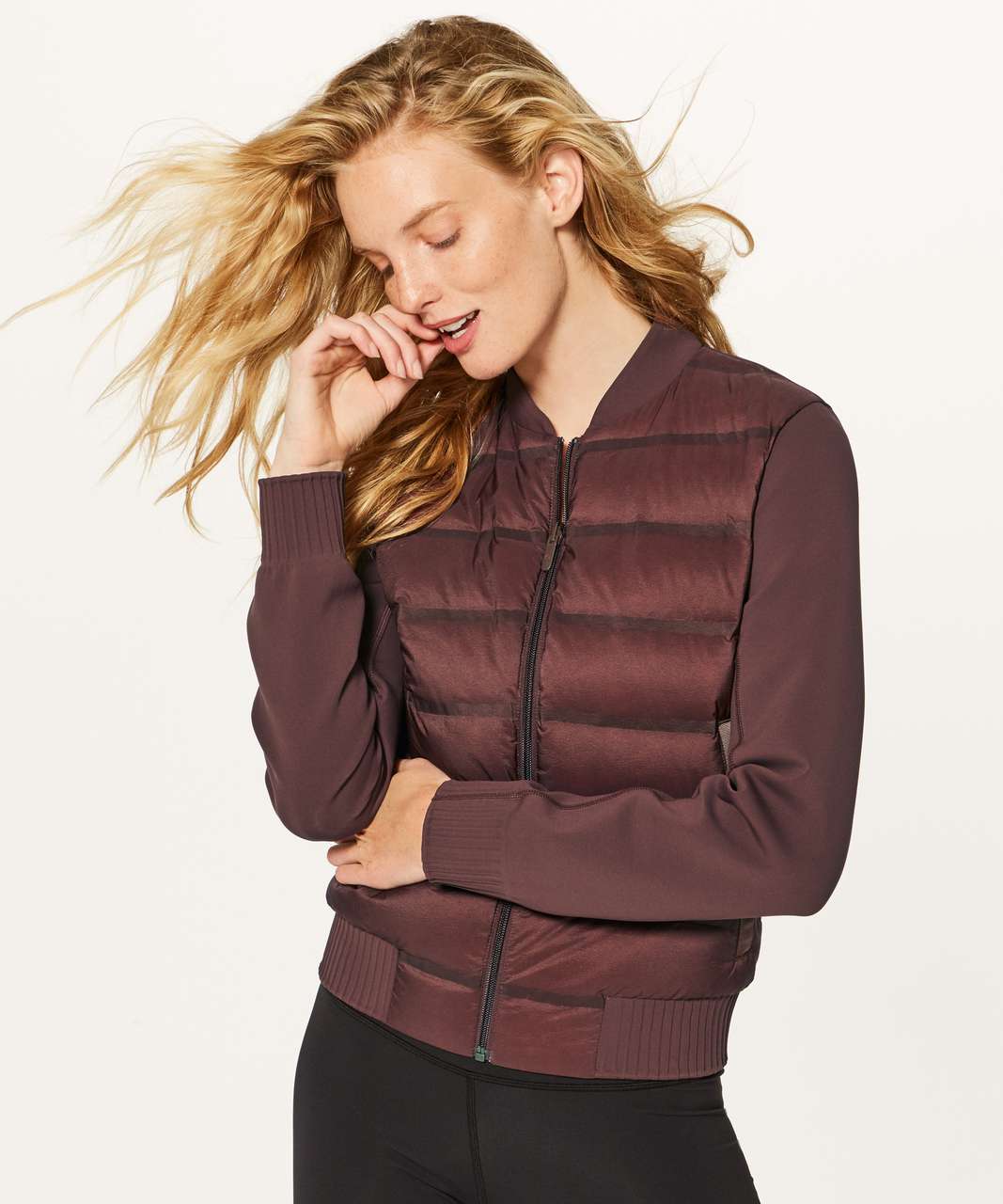 Lululemon Down & Around Bomber (Reversible) - Dark Cedar