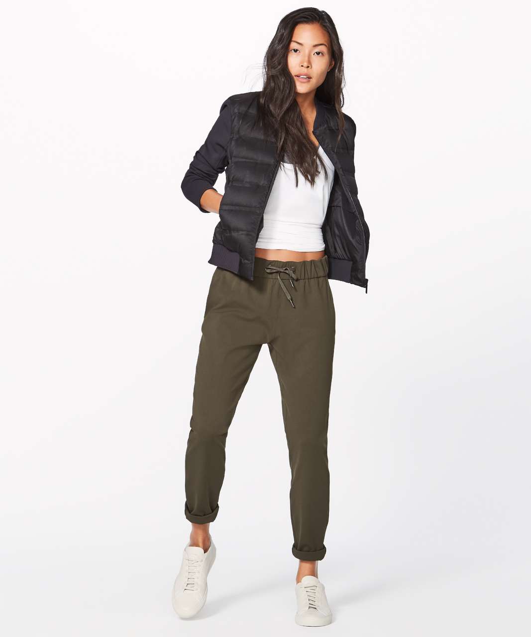 Lululemon Down & Around Bomber (Reversible) - Black