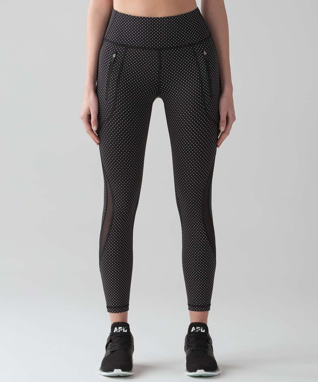 Lululemon Invigorate Tight *Shine Bright - Reflective Polka Dot Silver ...