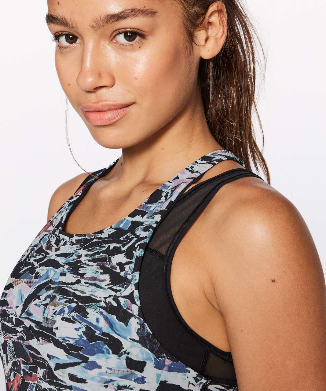 Lululemon Break Free Tank - Culture Clash Multi Black / Black