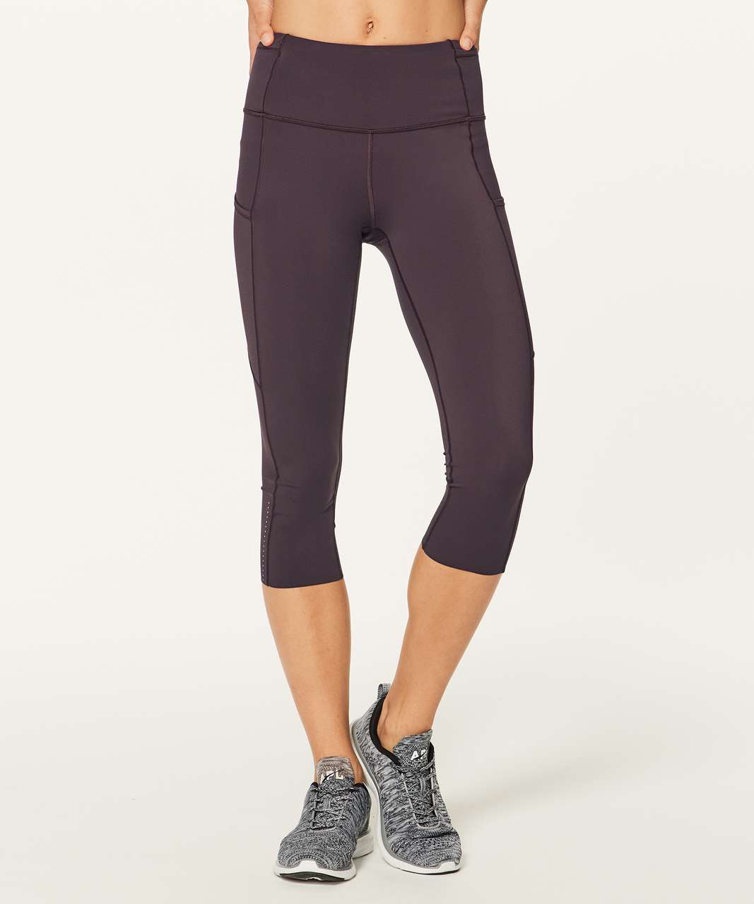 Lululemon Fast & Free Crop II *Nulux 19 - Pelt - lulu fanatics