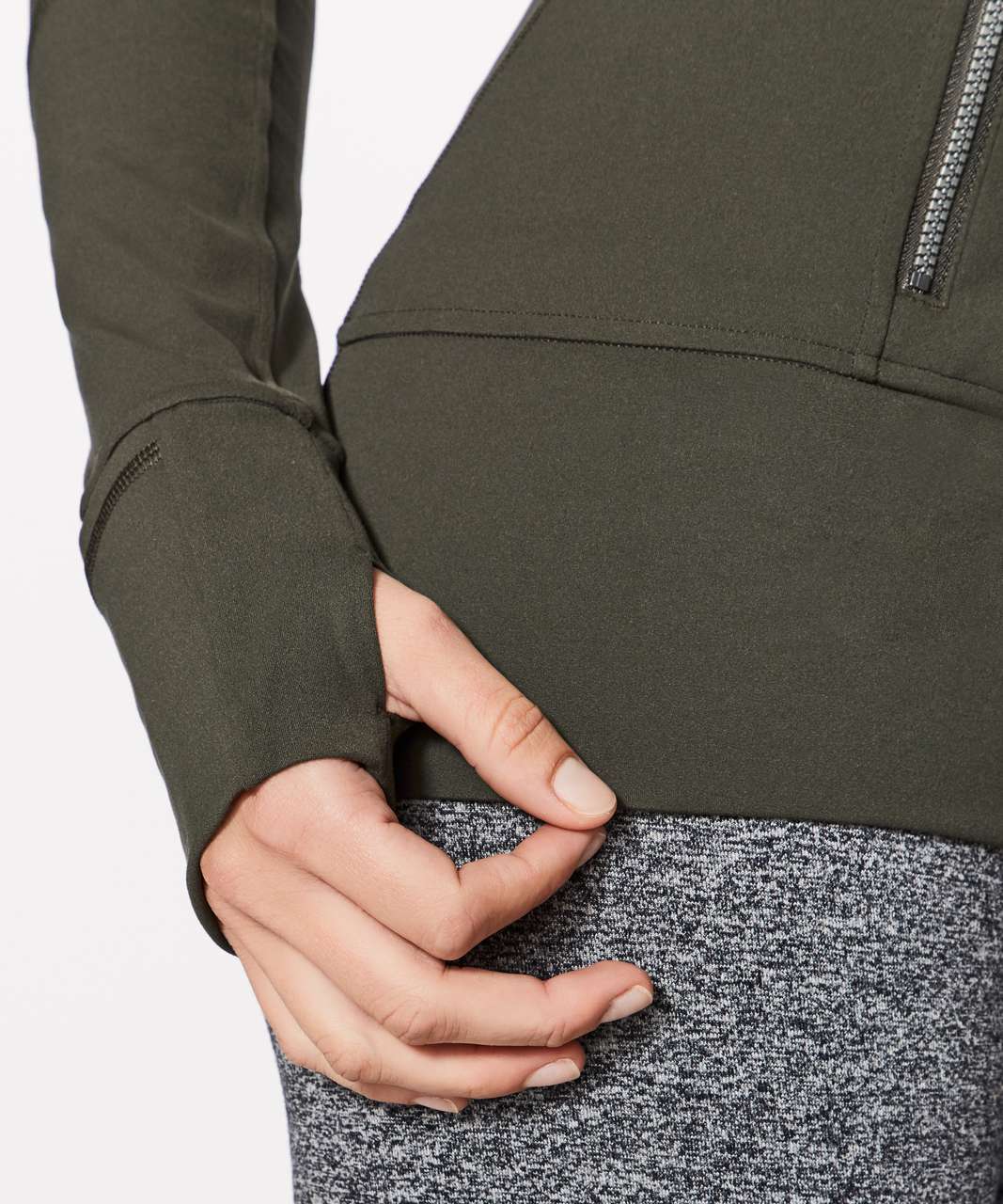 Lululemon Contour Jacket - Dark Olive - lulu fanatics