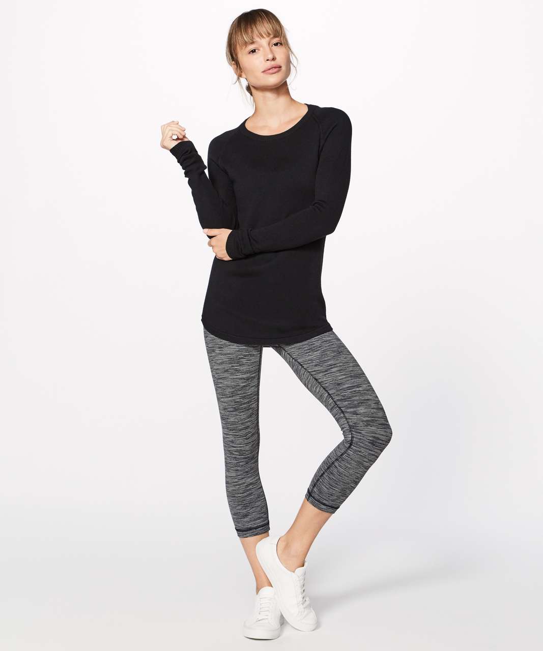 lululemon athletica, Tops, Lululemon Sunshine Coast Long Sleeve Black  Size 4 Cashmere Boolux Knit