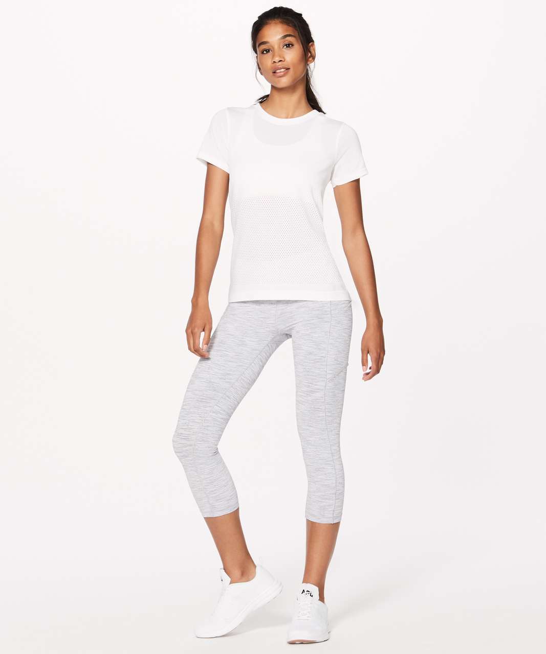 Lululemon Breeze By Short Sleeve - White / White - lulu fanatics