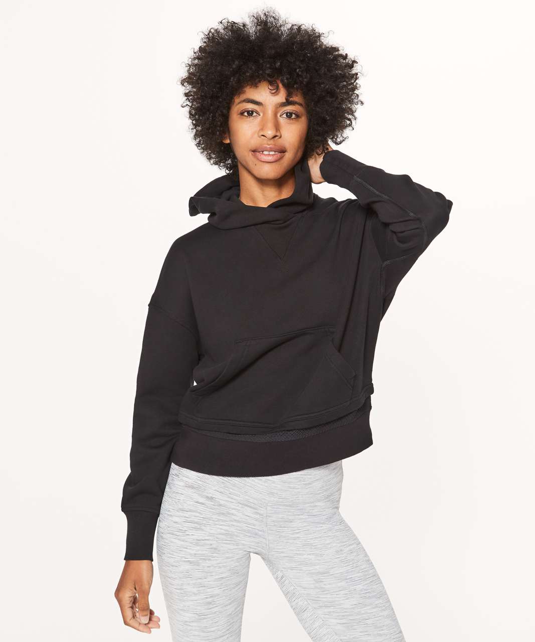 Lululemon Warm Down Hoodie - Black - lulu fanatics