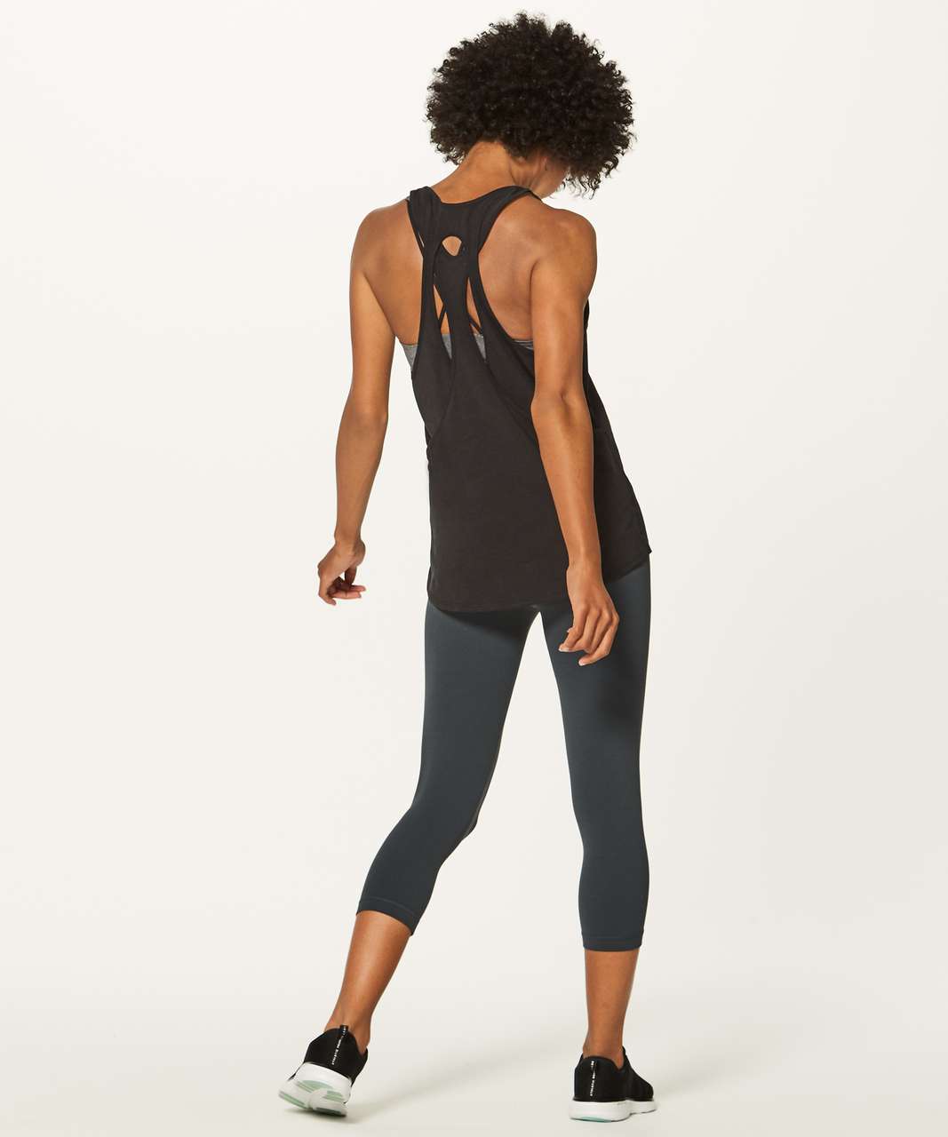 Lululemon Double Back Tank - Black - lulu fanatics