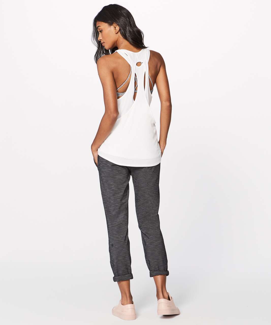 Lululemon Double Back Tank - Black - lulu fanatics