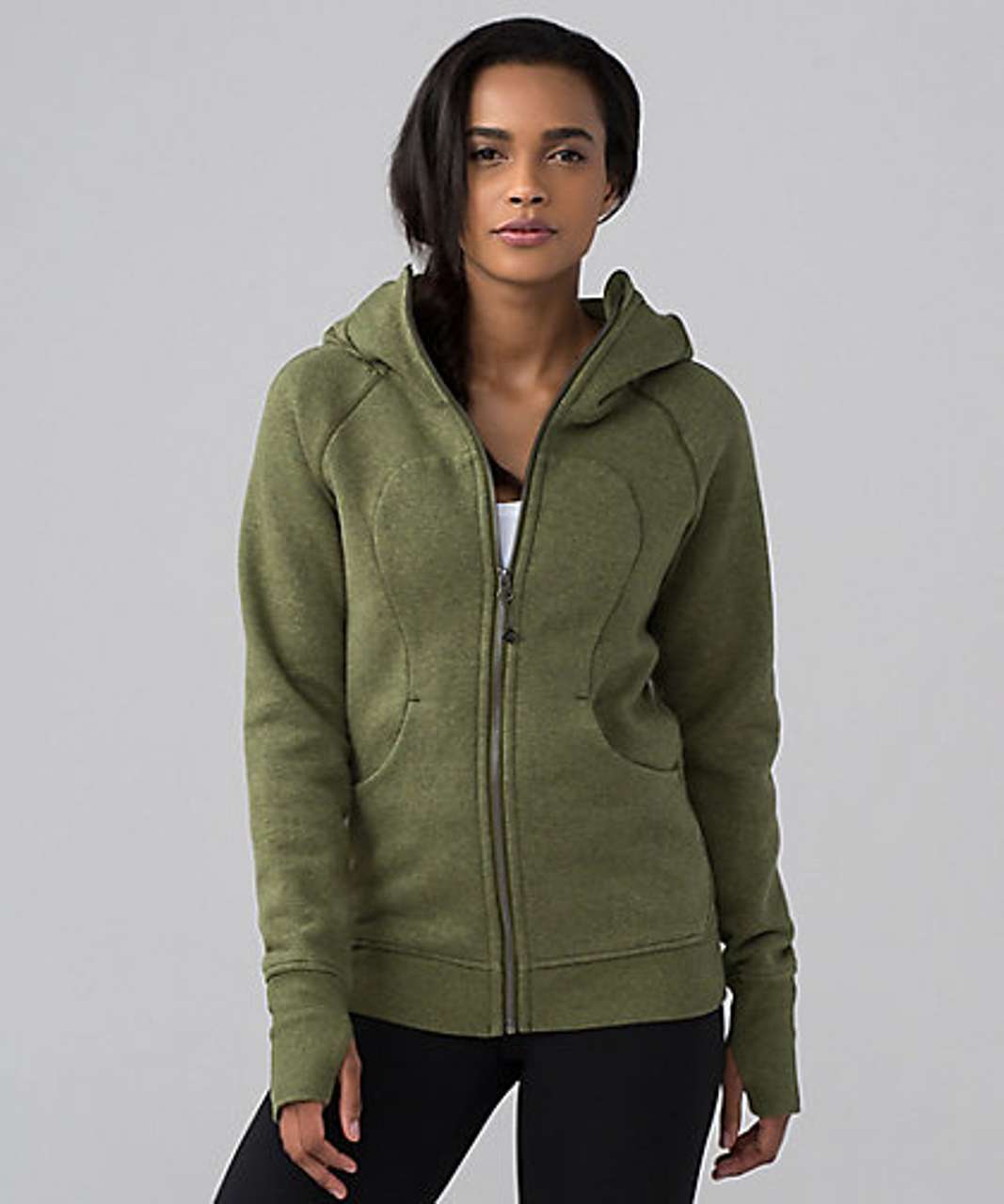 Lululemon Scuba Hoodie III - Heathered Brave Olive