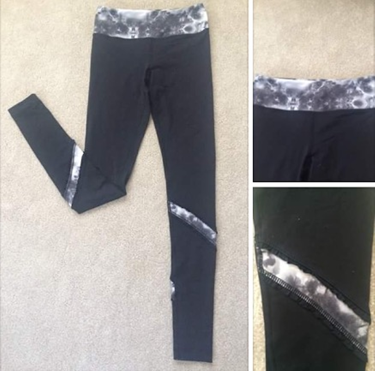 Lululemon Yogi Dance Pant - Black / Black Roses Print