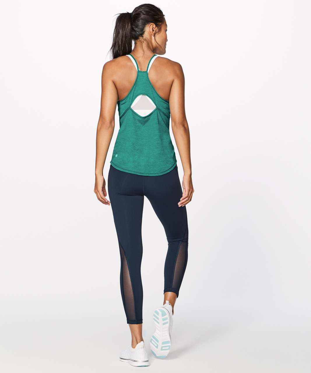 Lululemon Fast As Light Singlet - Heathered Teal Green