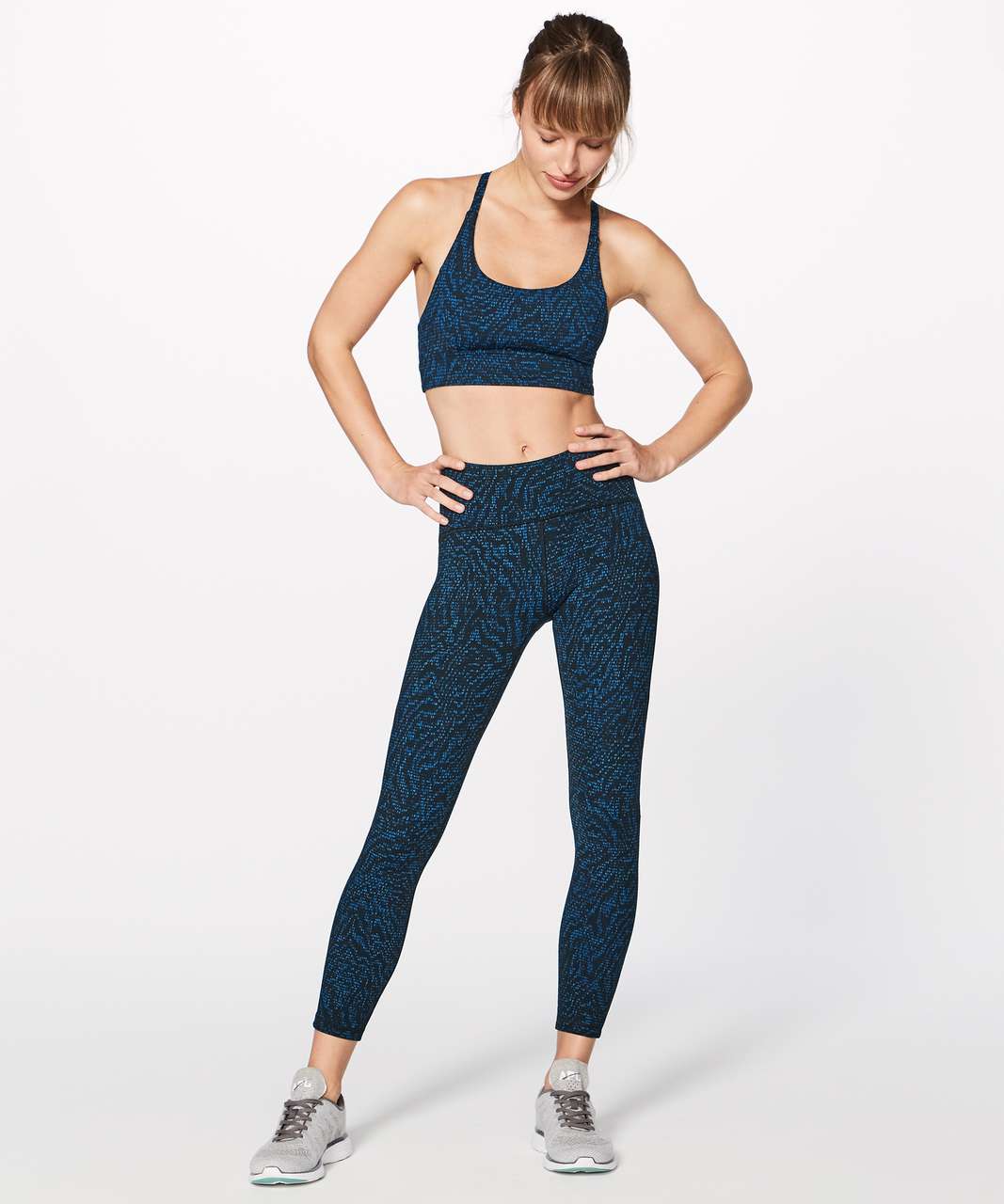 Lululemon Train Times Bra - Pulse Capri Black / Black